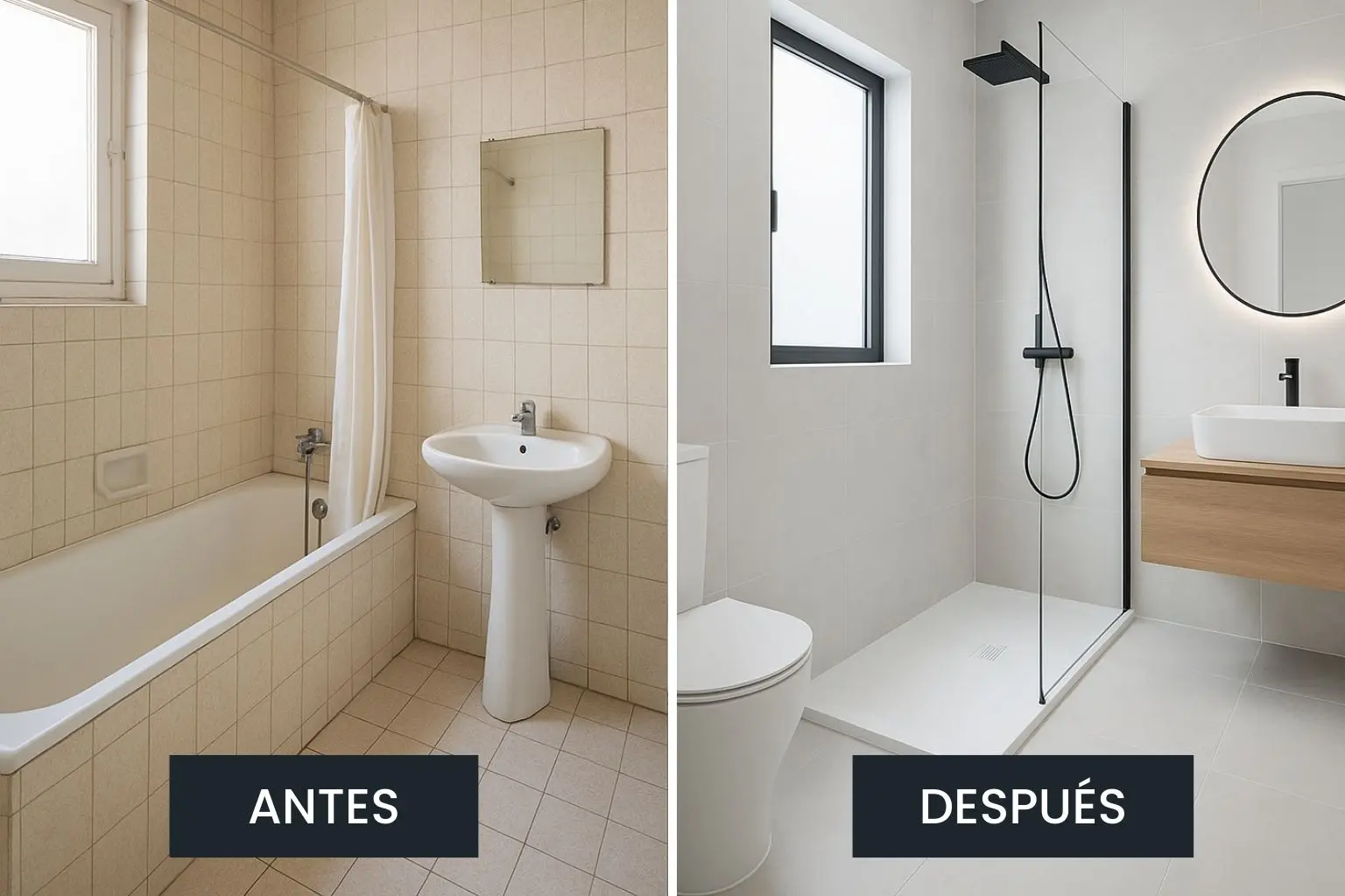 Reforma de baños pequeños