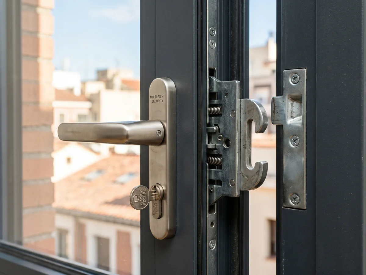 Ventanas con cerraduras de seguridad multipunto para hogares en Madrid